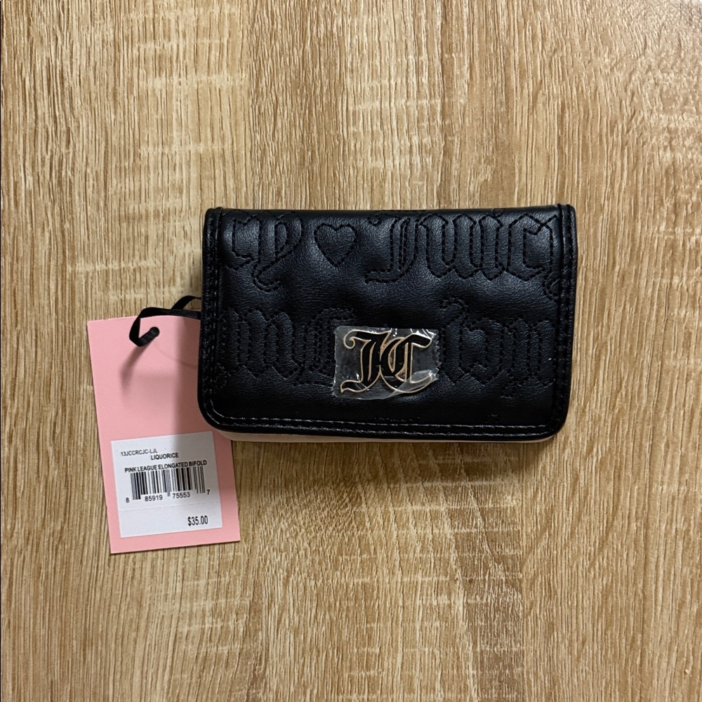 Juicy Couture Black Embossed Wallet